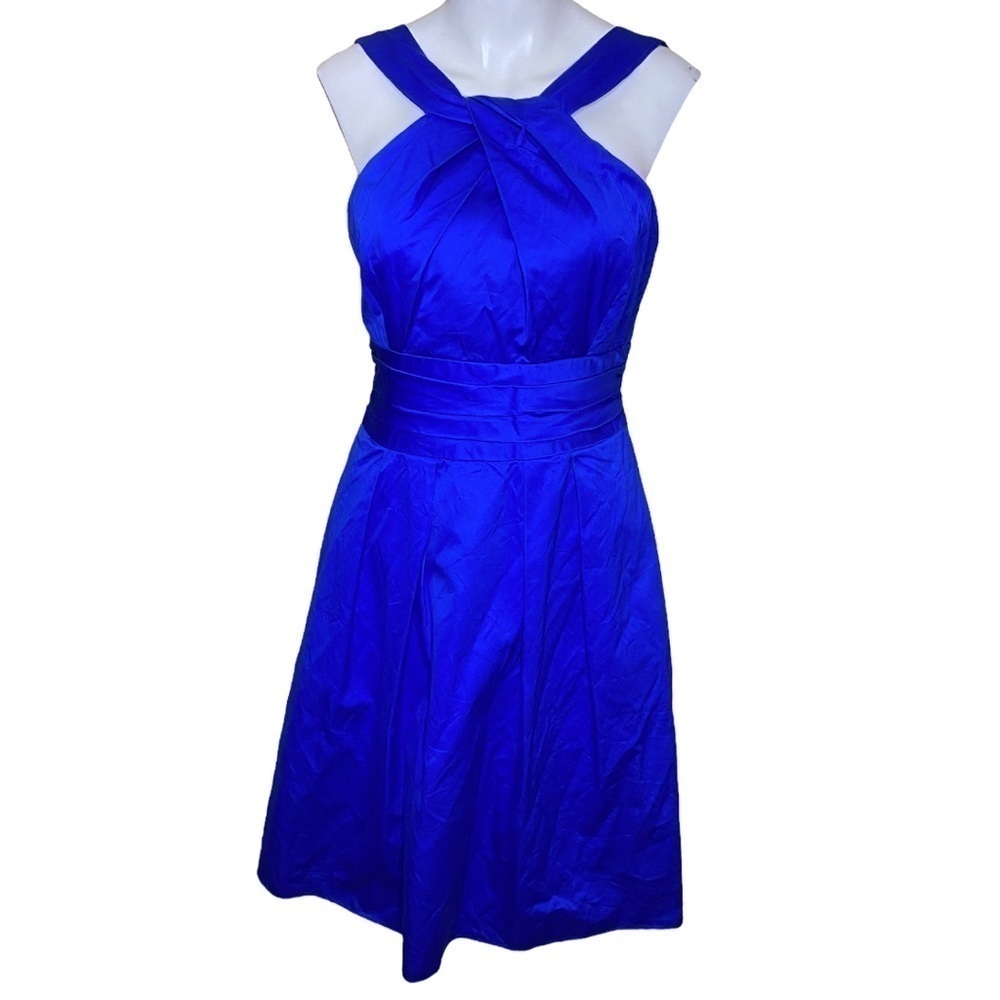 David’s Bridal Royal Blue Dress Style 83690 Size 4